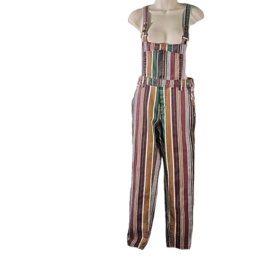 BDG Striped Jumpsuit with Earthy Tones